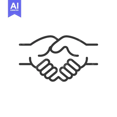 Popular premium asset: Line Art Illustration of Two Hands Shaking