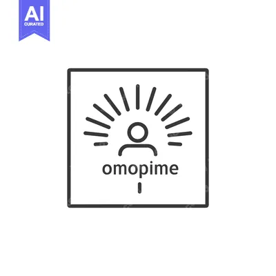 Premium design asset: Line Art Logo with a Person and Sunburst