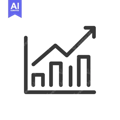 Popular premium asset: Ascending Bar Graph with Arrow: Business Growth Icon in Dark Gray