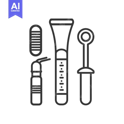 Aset premium populer: Line drawing illustration of a set of three objects, a spray bottle, a