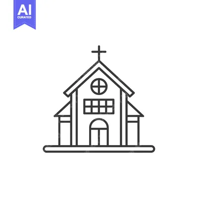 Popular premium asset: Line Drawing Illustration of a Simple Church Building