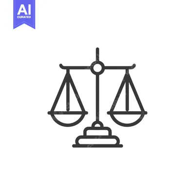 Popular premium asset: Line Drawing of a Balanced Scale
