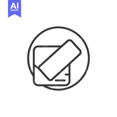 Aset desain premium: Line Drawing of a Checkmark inside a Circle