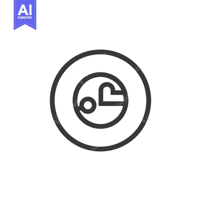 Aset desain premium: Line Drawing of a Circle with a Heart Inside
