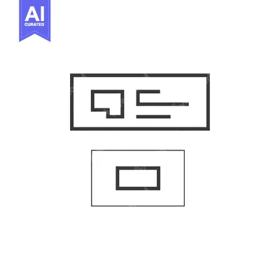Aset premium populer: Line Drawing of a Credit Card and Envelope