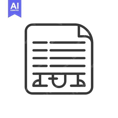 Aset desain premium: Line drawing of a document with three currency symbols at the bottom