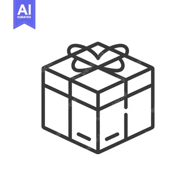 Popular premium asset: Line drawing of a gift box with a ribbon