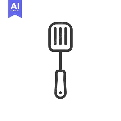 Popular premium asset: Line Drawing of a Kitchen Spatula
