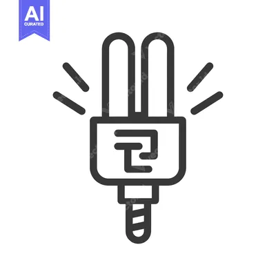 Aset desain premium: Line Drawing of a Lightbulb with a "T" Inside