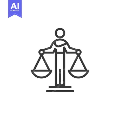 Popular premium asset: Line drawing of a person holding a scale