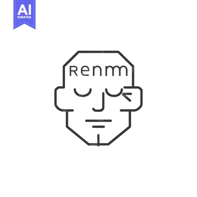 Aset premium populer: Line drawing of a person with closed eyes and the word "remember" writ