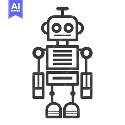 Popular premium asset: Line Drawing of a Simple Robot
