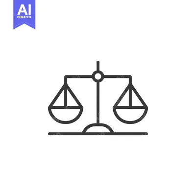 Popular premium asset: Line drawing of a simple scale with two pans