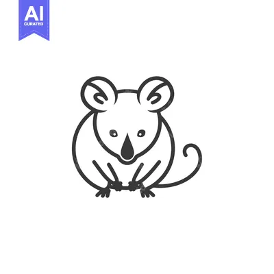Popular premium asset: Line Drawing of a Sitting Koala