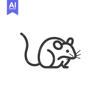 Popular premium asset: Line Drawing of a Small Mouse with Big Ears