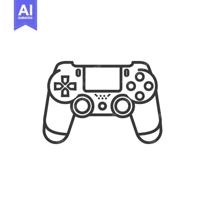 Popular premium asset: Line drawing of a video game controller