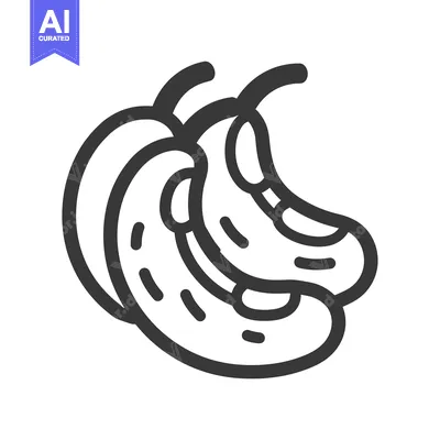 Aset premium populer: Line Drawing of Three Cucumbers
