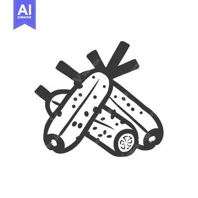 Line Drawing of Three Pickles