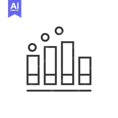 Line graph with circles on top of bars