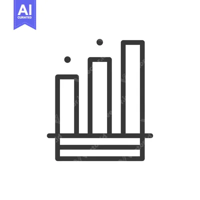 Line graph with four bars showing upward trend