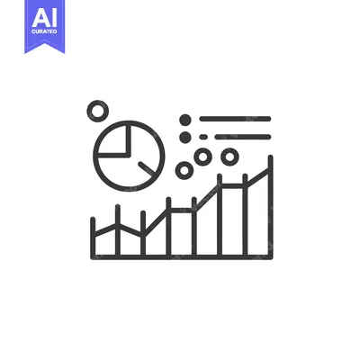 Line Graph With Pie Chart and Data Points