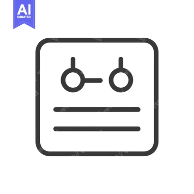 Aset premium populer: Line Icon of a Squared Fridge with Two Handles