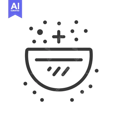 Aset desain premium: Line Icon of Half Watermelon with Plus Sign