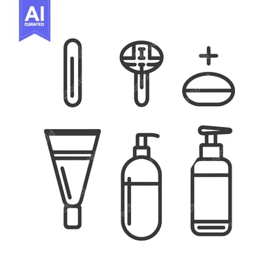 Popular premium asset: Line Icons Set of Beauty and Hygiene Products