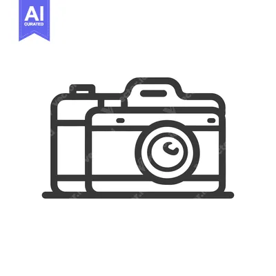 Premium design asset: Minimalist Camera Icon: Bold Outline, Photography Symbolism, Modern De