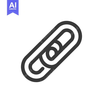 Premium design asset: Minimalist Chain Link Icon: Bold Outline on White Background