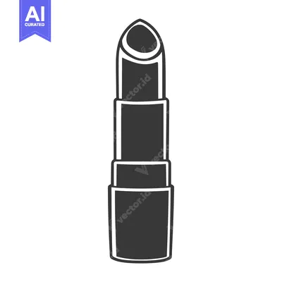 Aset premium populer: Simple graphic depiction of a lipstick cosmetic item