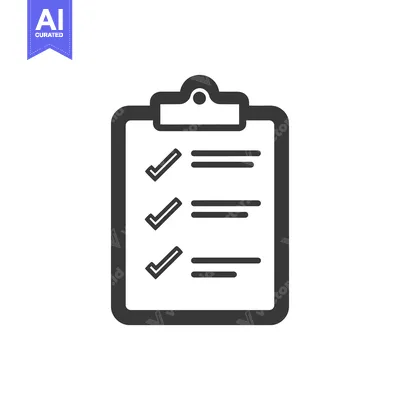 Popular premium asset: Completed Checklist on Clipboard: Dark Gray Icon with Three Ticked Ite