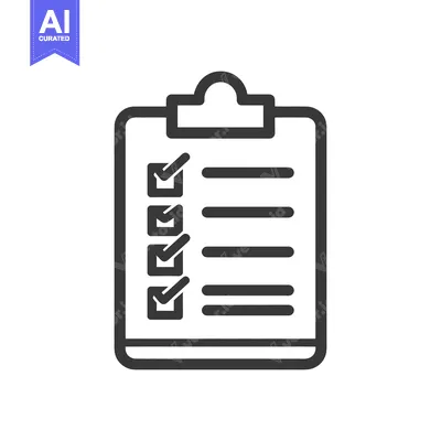 Popular premium asset: Completed Checklist Icon: Dark Gray Clipboard with Checkmarks and Line