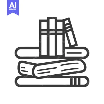 Aset premium populer: Several books are neatly stacked upon a stack of other books