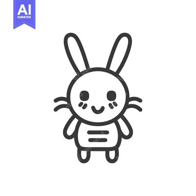 Popular premium asset: A happy cartoon illustration showing an adorable stylized rabbit chara