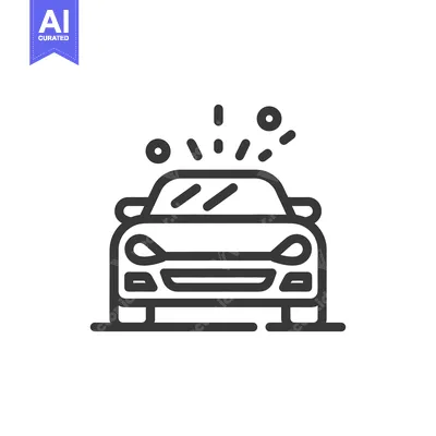 Popular premium asset: Car Wash Icon: Modern Vehicle with Soap Bubbles, Cleanliness Concept