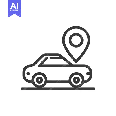 Popular premium asset: Car Location Icon: Minimalist Design for Navigation and Transportation