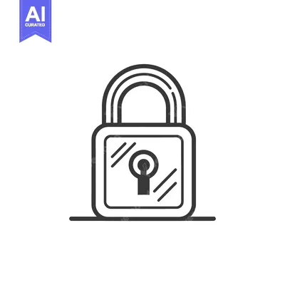 Aset premium populer: A simple image of a closed padlock lock symbol