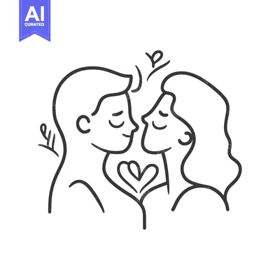 Aset premium populer: Two people in love are sharing an intimate moment together