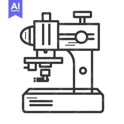 Popular premium asset: A simple illustration depicts a stylized microscope in monochromatic d