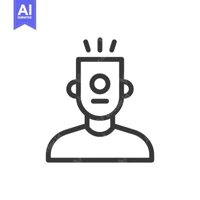 Aset premium populer: Abstract Person Icon: Creative Thinking, Idea Generation, Innovation C