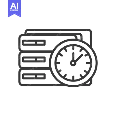 Aset premium populer: Server Time: Data Processing Speed and Efficiency Icon