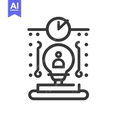 Aset premium populer: A conceptual illustration representing idea generation within a timefr