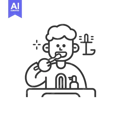 Aset premium populer: Man Brushing Teeth in Front of Bathroom Sink with Toothpaste