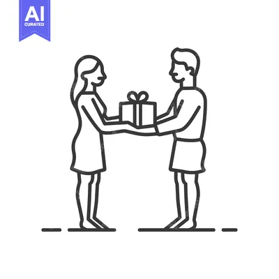 Popular premium asset: Man Giving a Gift to a Woman