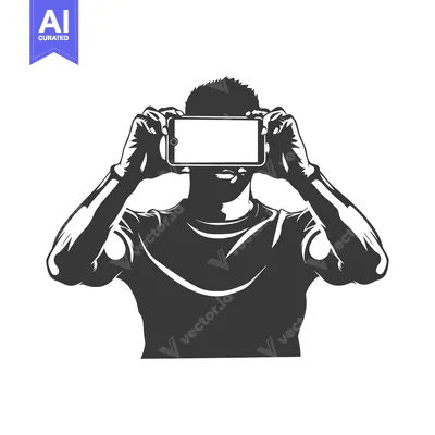 Popular premium asset: Man Holding Smartphone Covering His Face