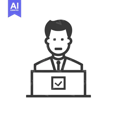 Popular premium asset: Man in Suit with Checkmark Icon on Laptop