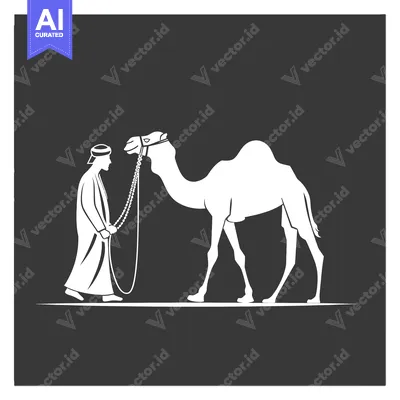 Popular premium asset: Man in Traditional Clothing Leading a Camel
