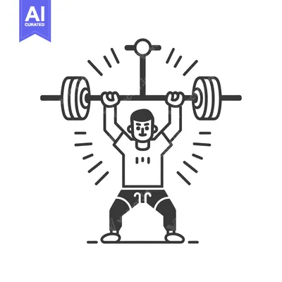 Aset premium populer: Man Lifting Weights In Workout Pose