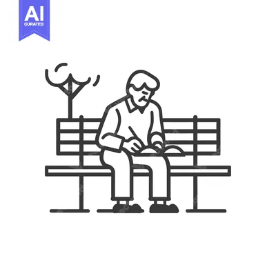 Aset premium populer: Man Sitting on a Bench Writing in a Notebook